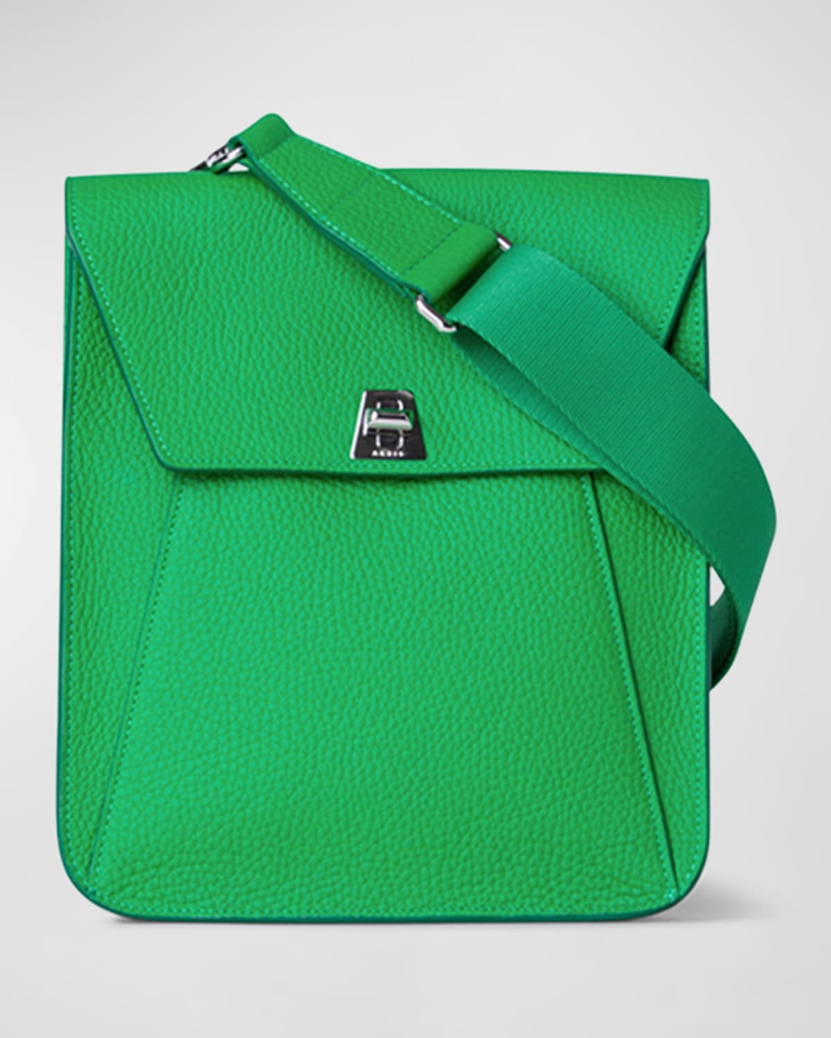 Akris Small Anouk Leather Crossbody Bag In Bamboo