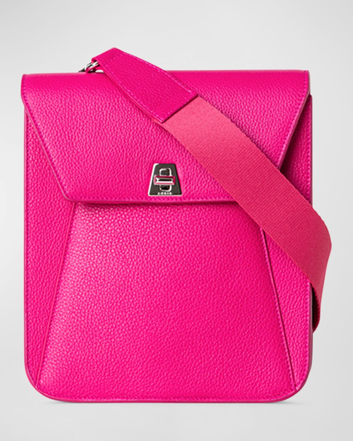 Akris Anouk Small Leather Messenger Bag In 660 Pink
