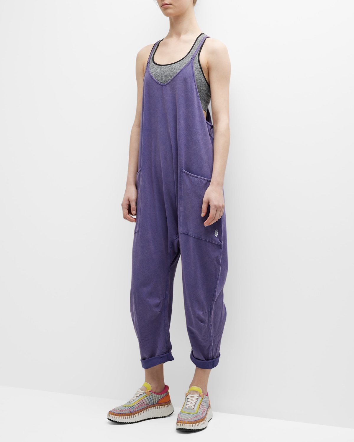 Fp Movement By Free People Hot Shot Slouchy Jumpsuit In Twlghtblue