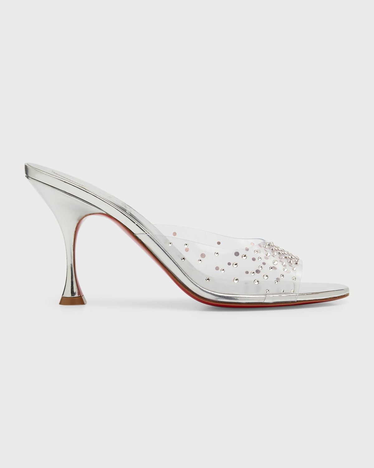 Christian Louboutin Degramule Strass Clear Stiletto Sandals