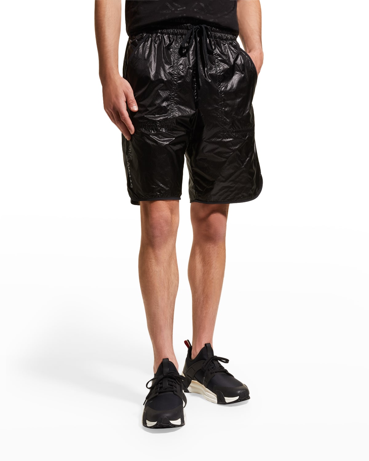 Moncler Men's Grenoble Day-namic Nylon Shorts In Black