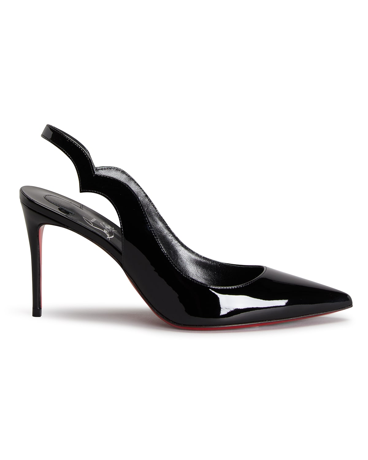 Christian Louboutin Hot Chick Patent Red Sole Slingback Pumps