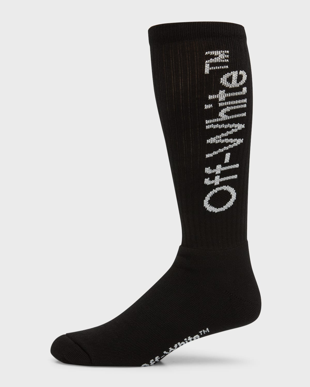 OFF-WHITE MEN'S LOGO MID-LENGTH SOCKS