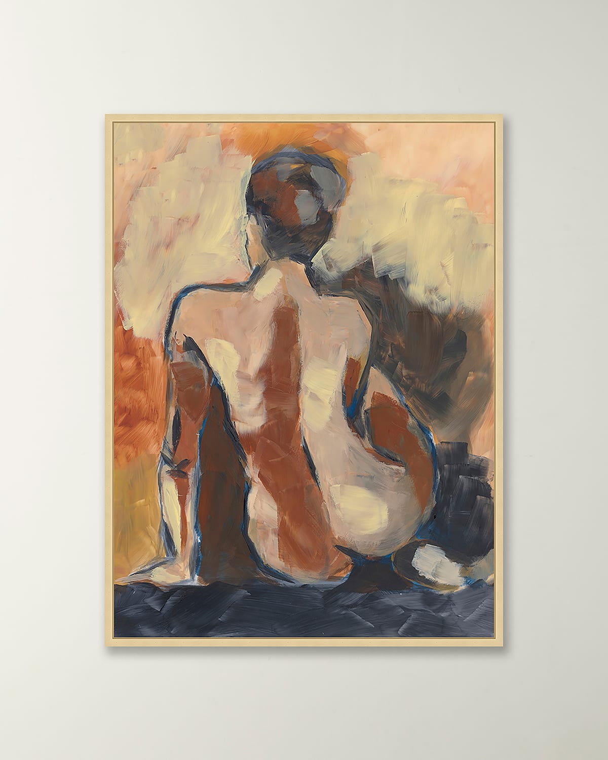 Shop Wendover Art Group 'modest Figure 2' Wall Art In Champagne
