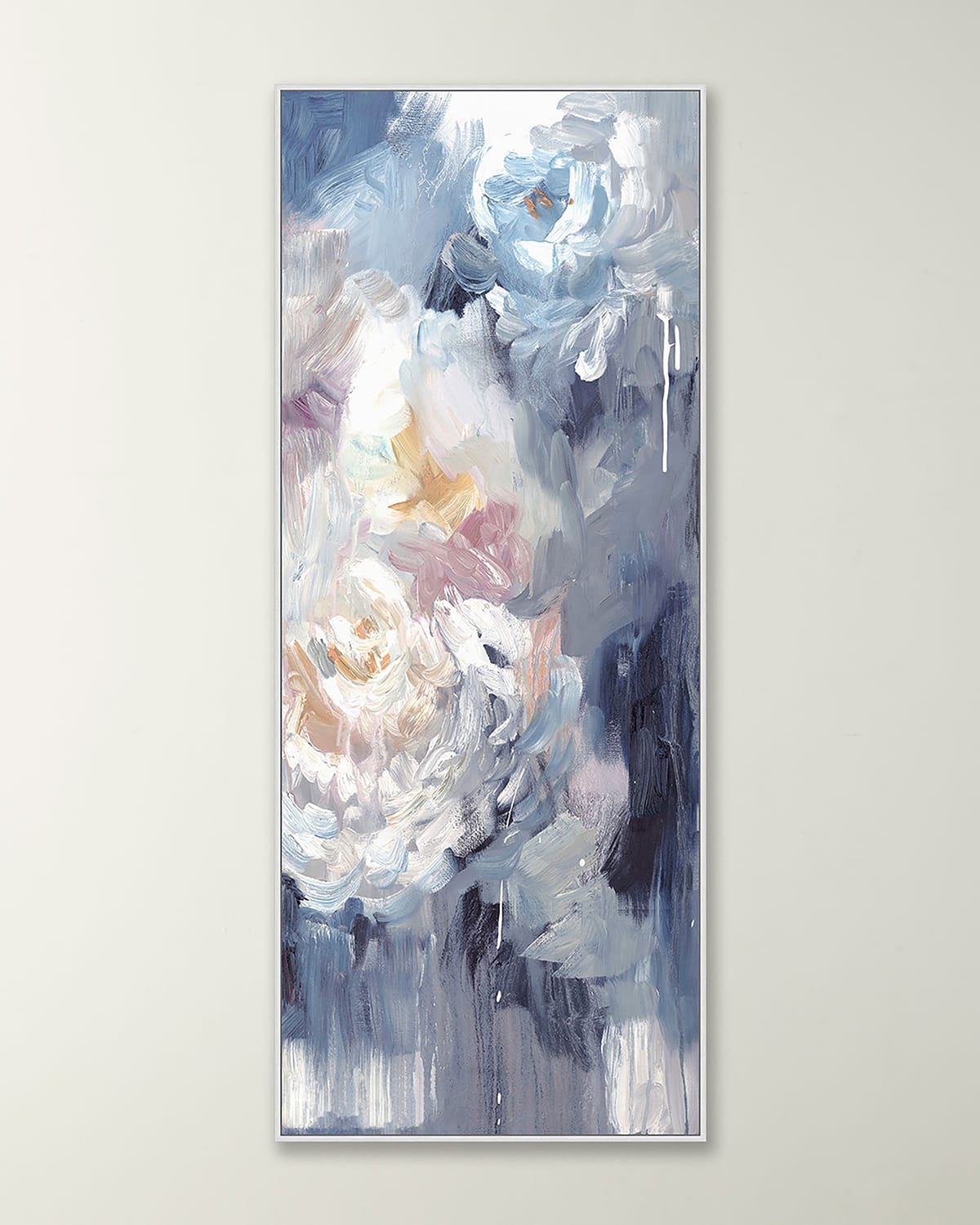 Shop Wendover Art Group 'dripping Peonies 2' Wall Art In Silver