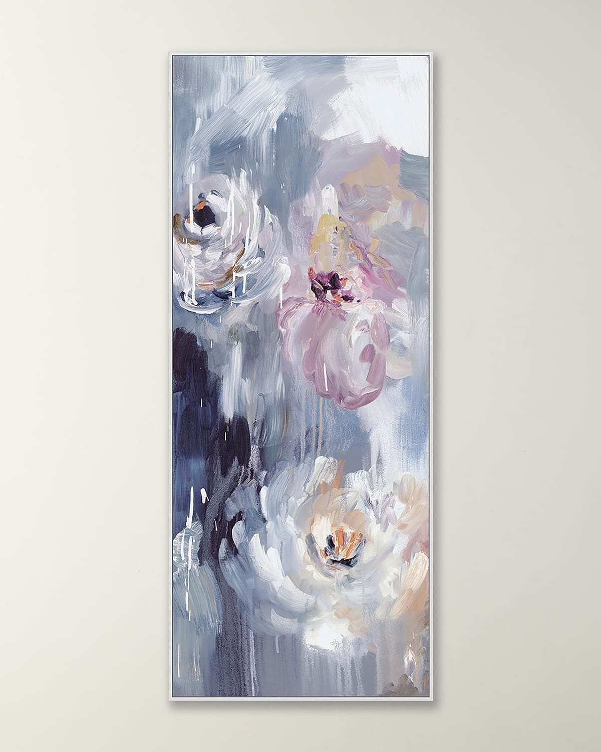 Shop Wendover Art Group 'dripping Peonies 1' Wall Art In Silver