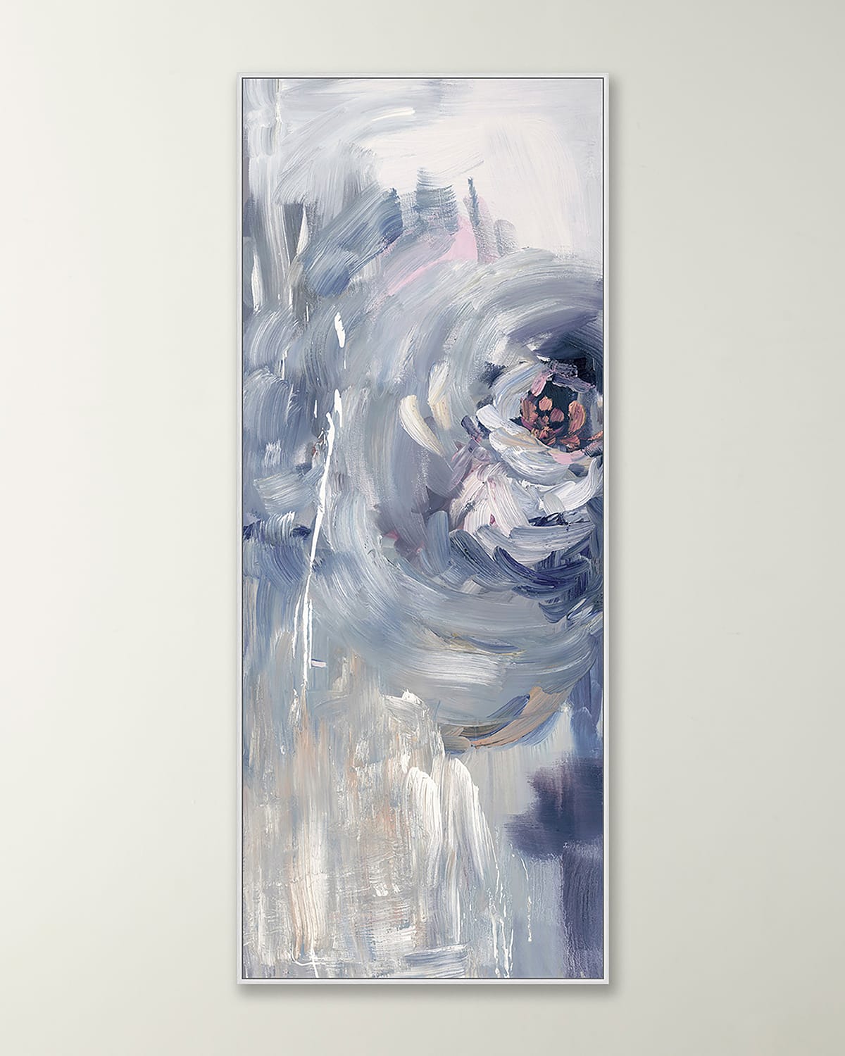 Shop Wendover Art Group 'dripping Peonies 3' Wall Art In Silver