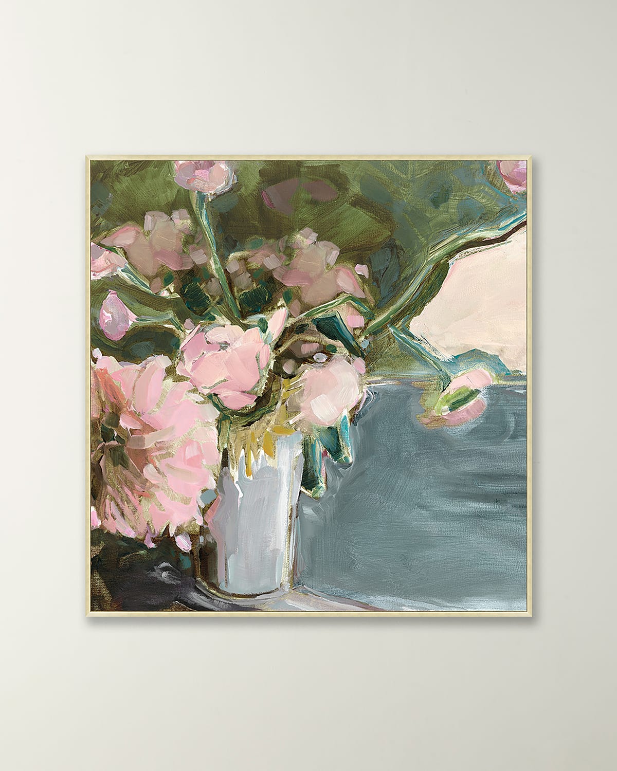 Shop Wendover Art Group 'cotton Candy Florals' Wall Art In Antique Silver