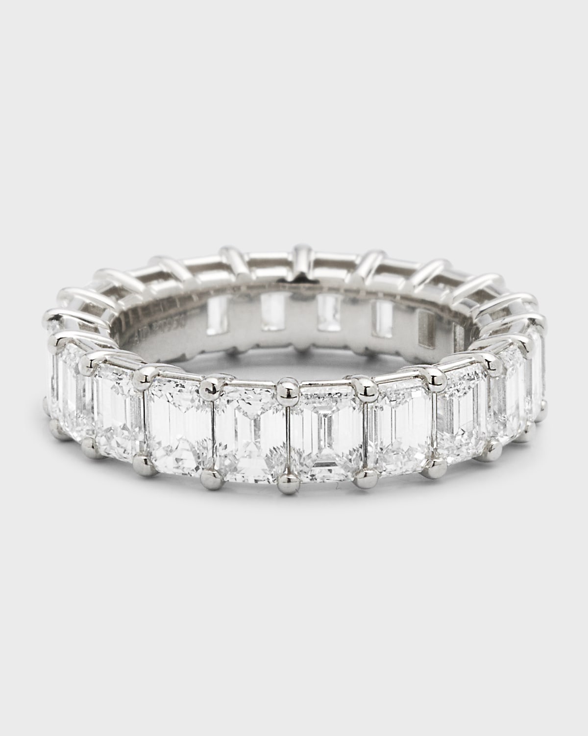 Neiman Marcus Diamonds Platinum Emerald-cut Fg/vs Diamond Eternity Band