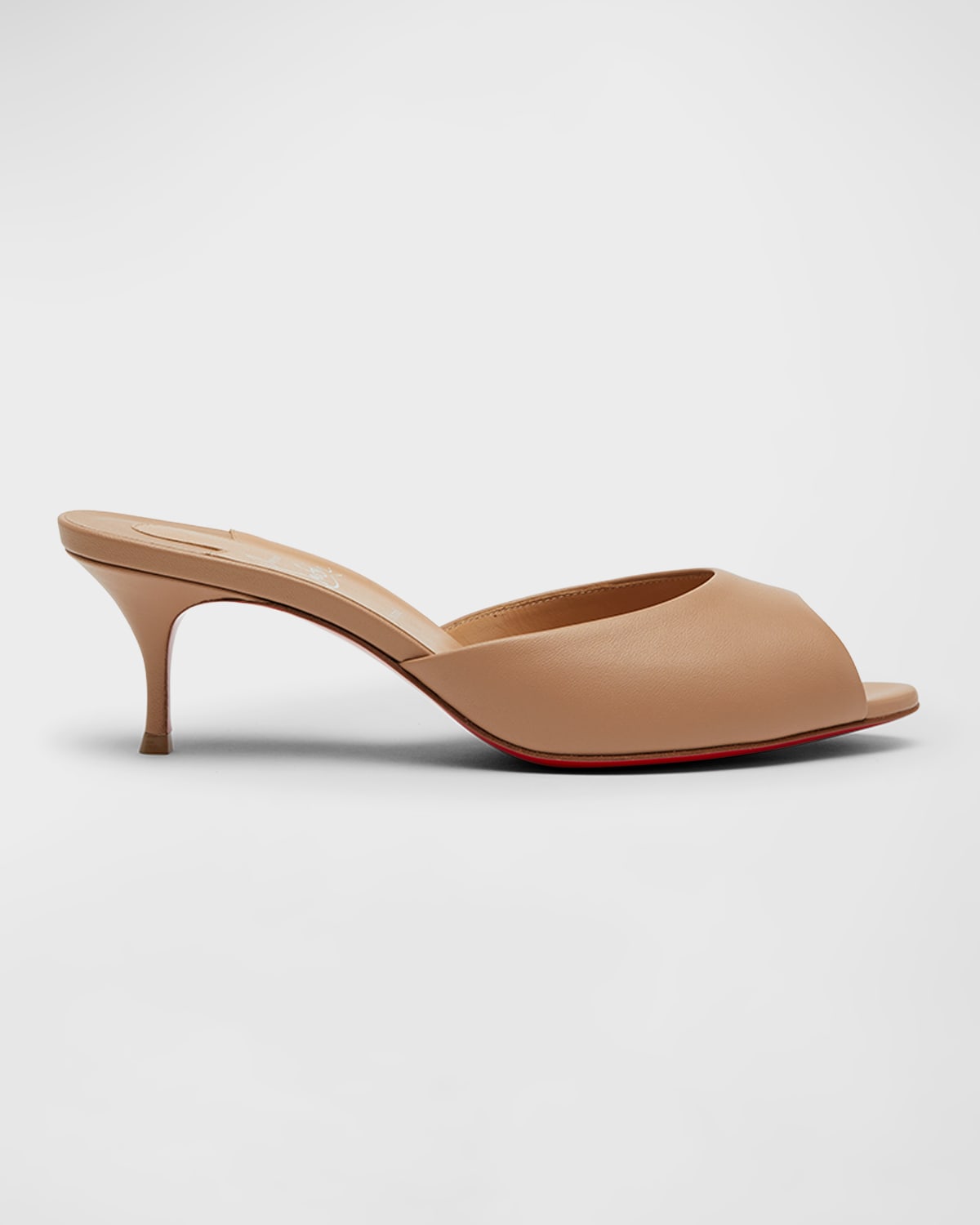 CHRISTIAN LOUBOUTIN ME DOLLY RED SOLE MULE SANDALS