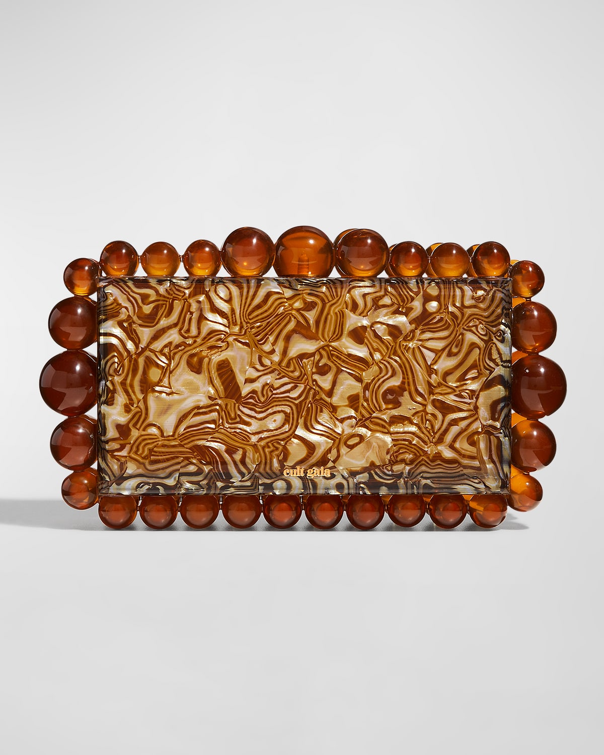 CULT GAIA EOS BEADED ACRYLIC CLUTCH BAG