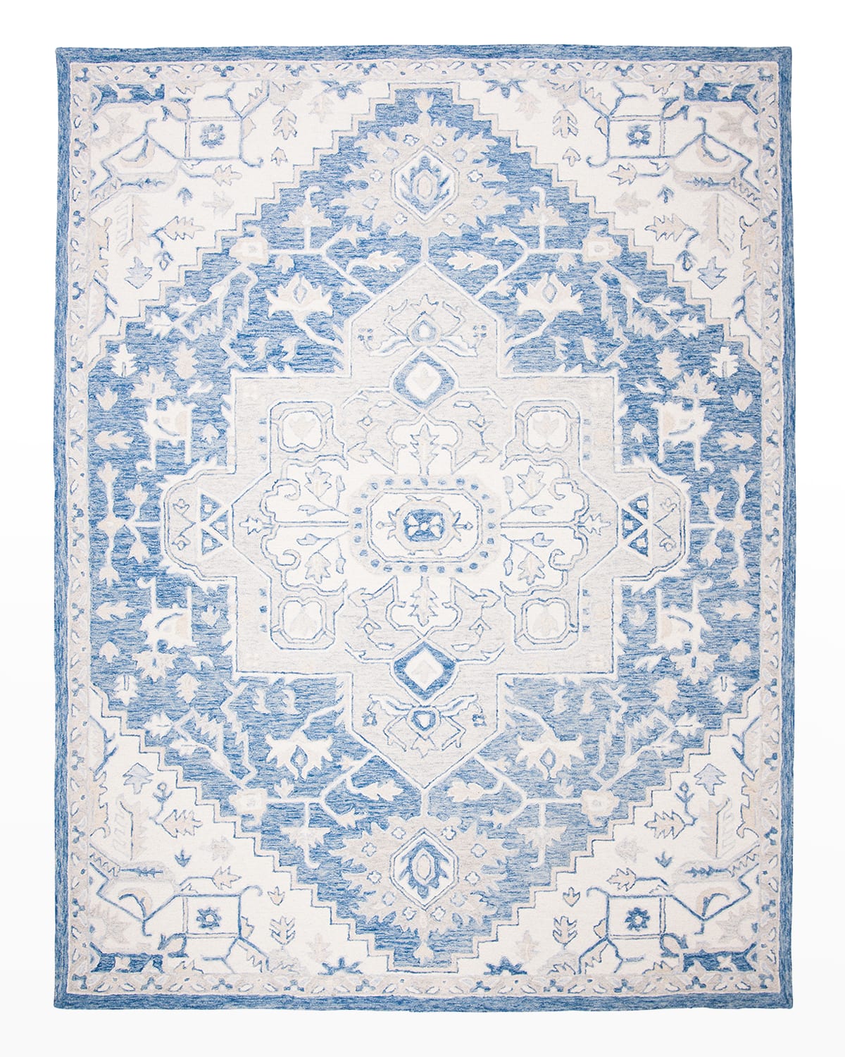 Lauren Ralph Lauren Percy Blue Hand-woven Rug, 8' X 10' In Blue, Ivory