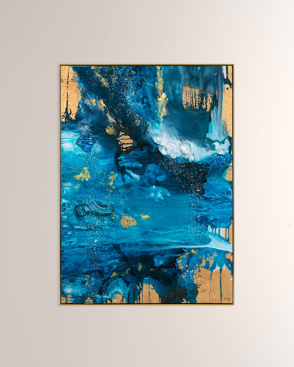 Shop John-richard Collection Blue Abyss Giclee By Mary Hong In Multi
