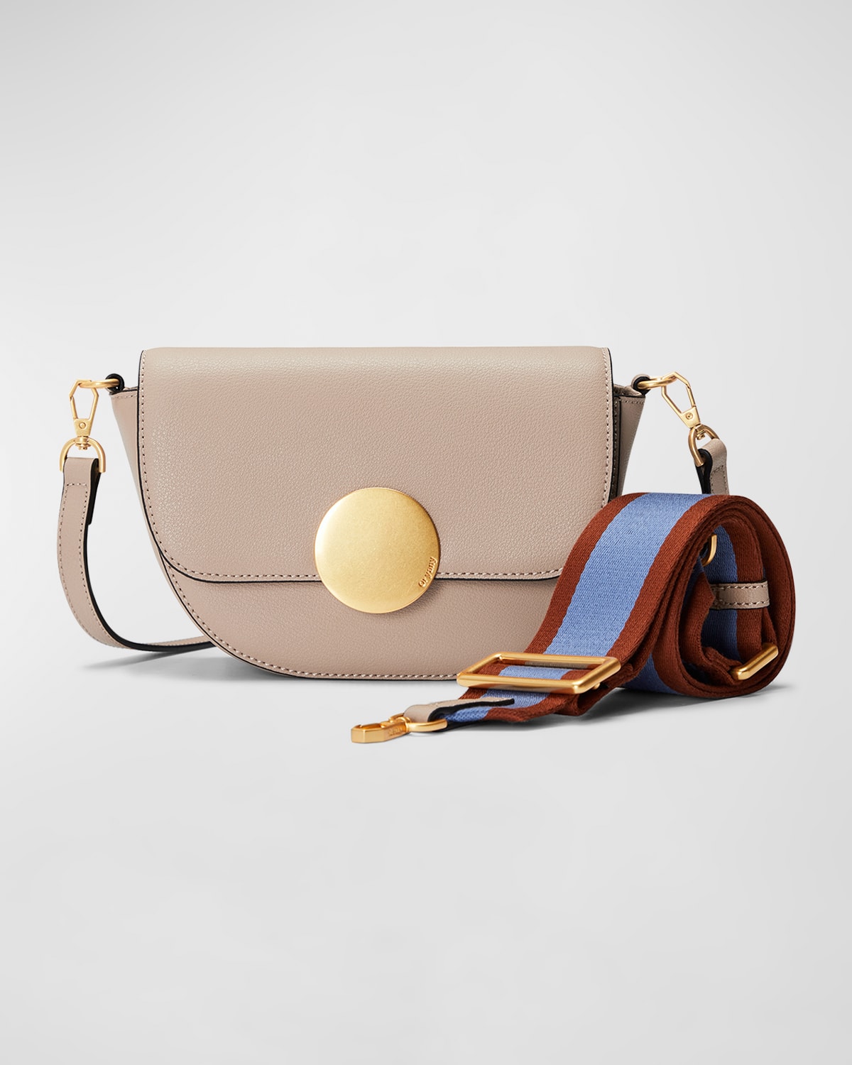 Lottie Saddle Leather Crossbody Bag