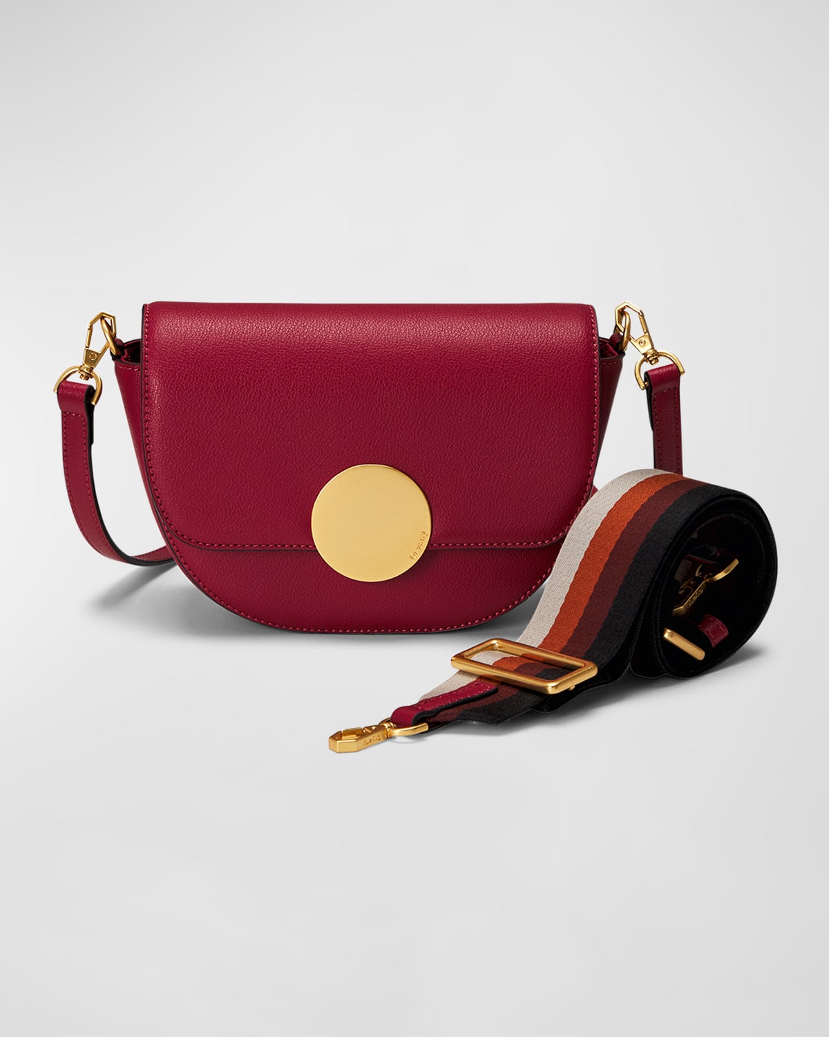 ORYANY LOTTIE SADDLE LEATHER CROSSBODY BAG