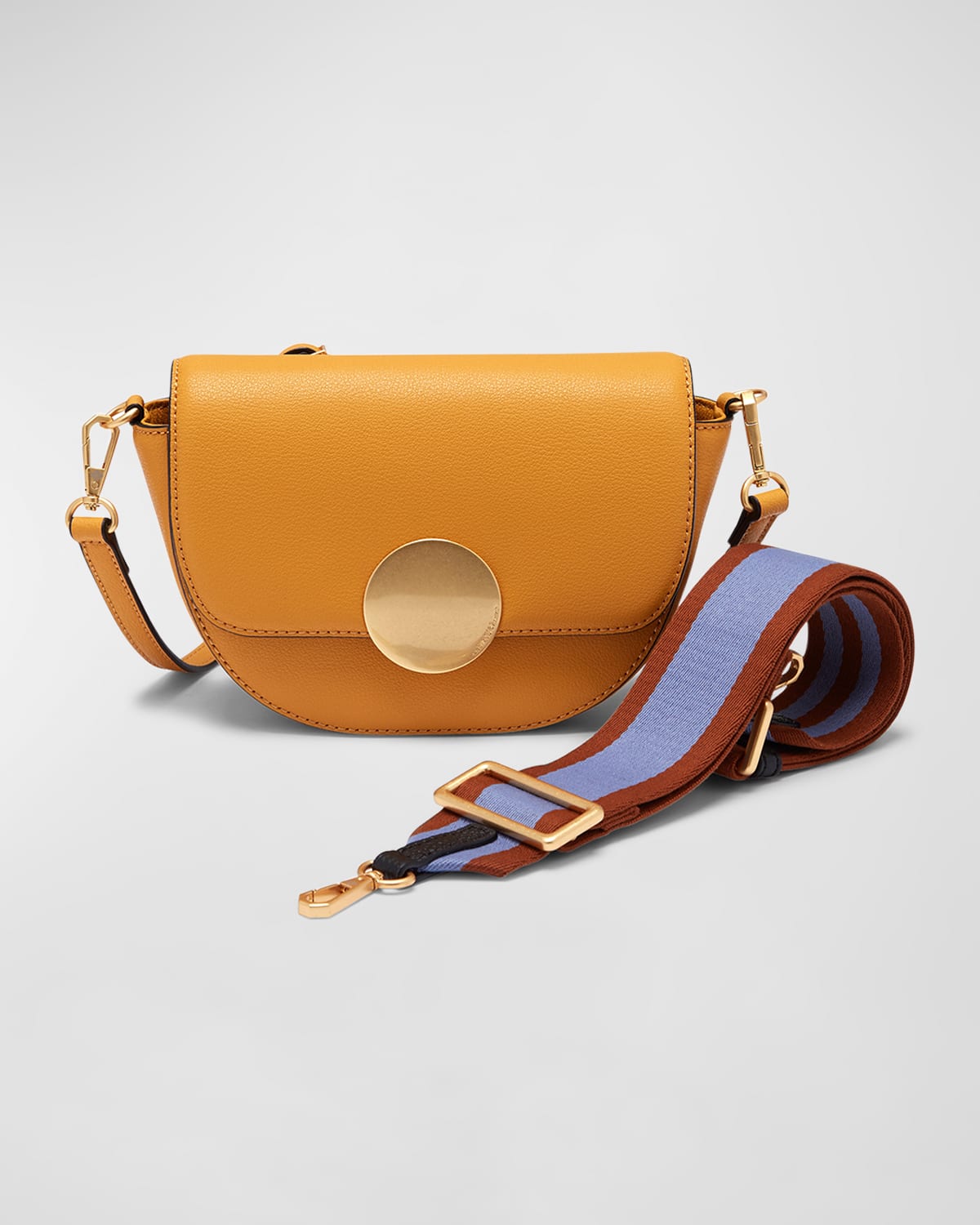 Lottie Saddle Leather Crossbody Bag