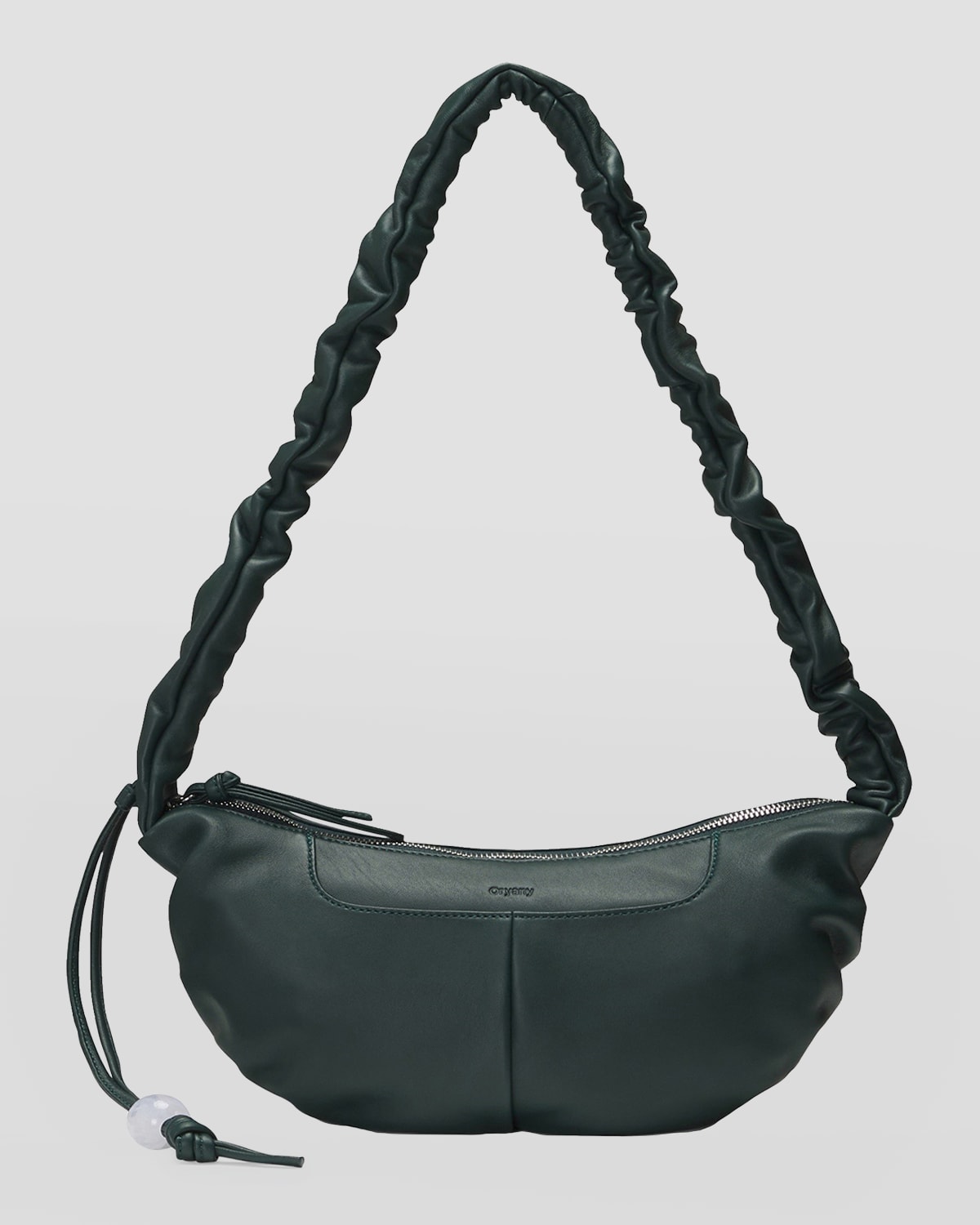 Kech Ruched Zip Crossbody Bag