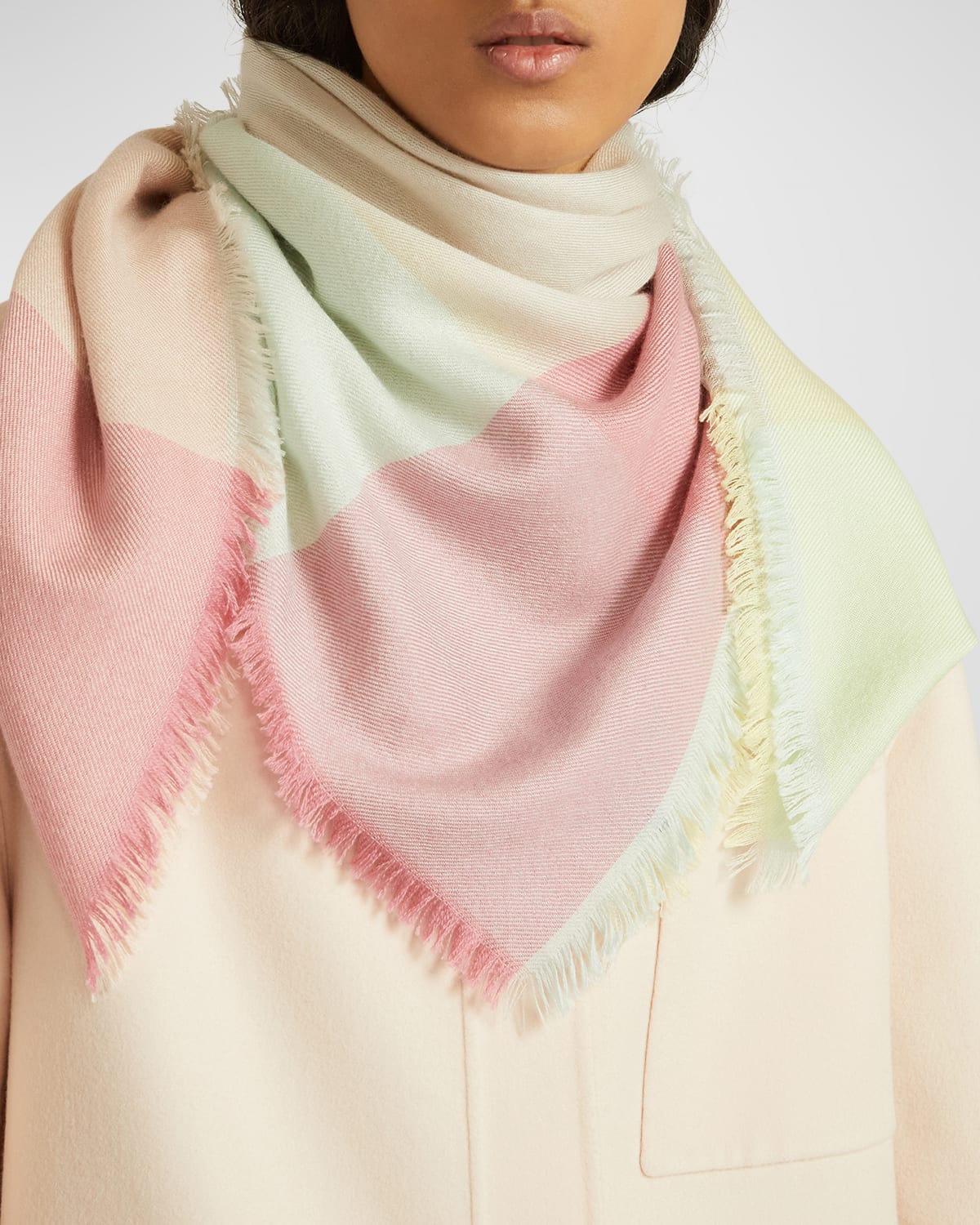 Quadrilatero Del Cashmere-Silk Scarf