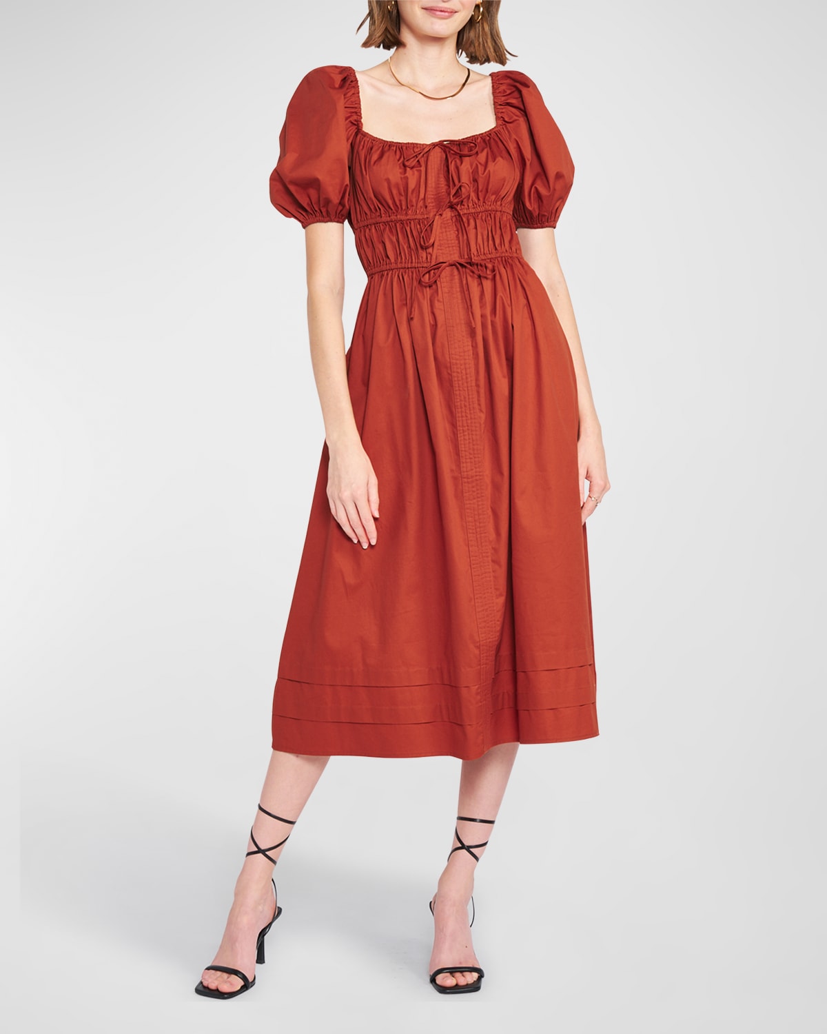en saison red dress En Saison Women's Annalis Sleeveless Maxi Dress
