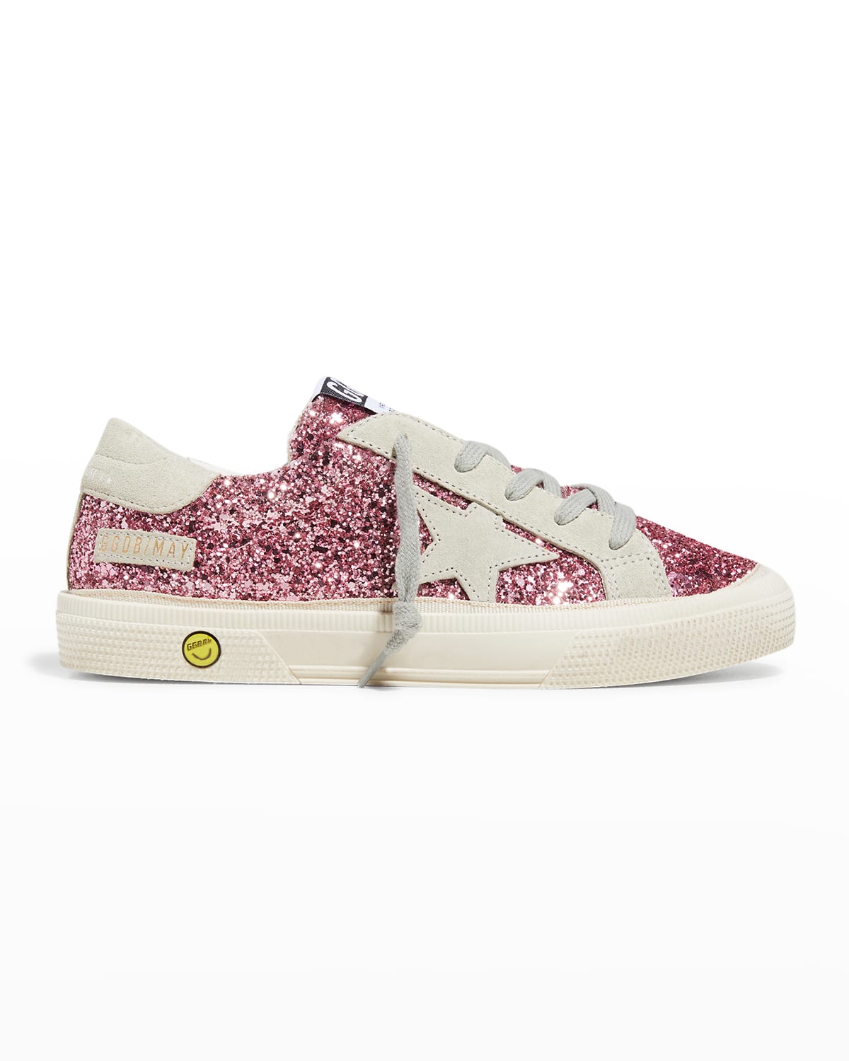 Girl's May Glitter Leather Low-Top Sneakers, Toddler/Kids