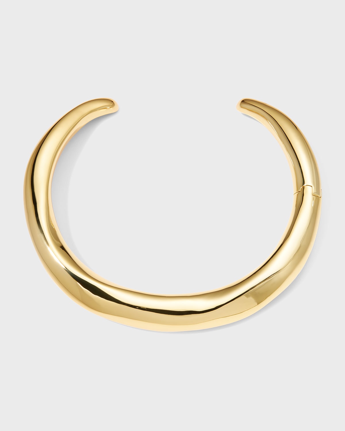 Shop Alexis Bittar Hinged Metal Collar Necklace In Gold