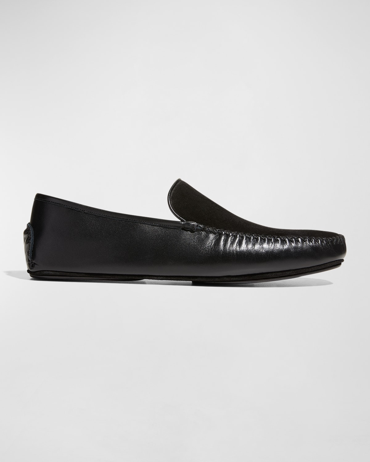 Manolo Blahnik Men's Mayfair Suede-Leather Loafers