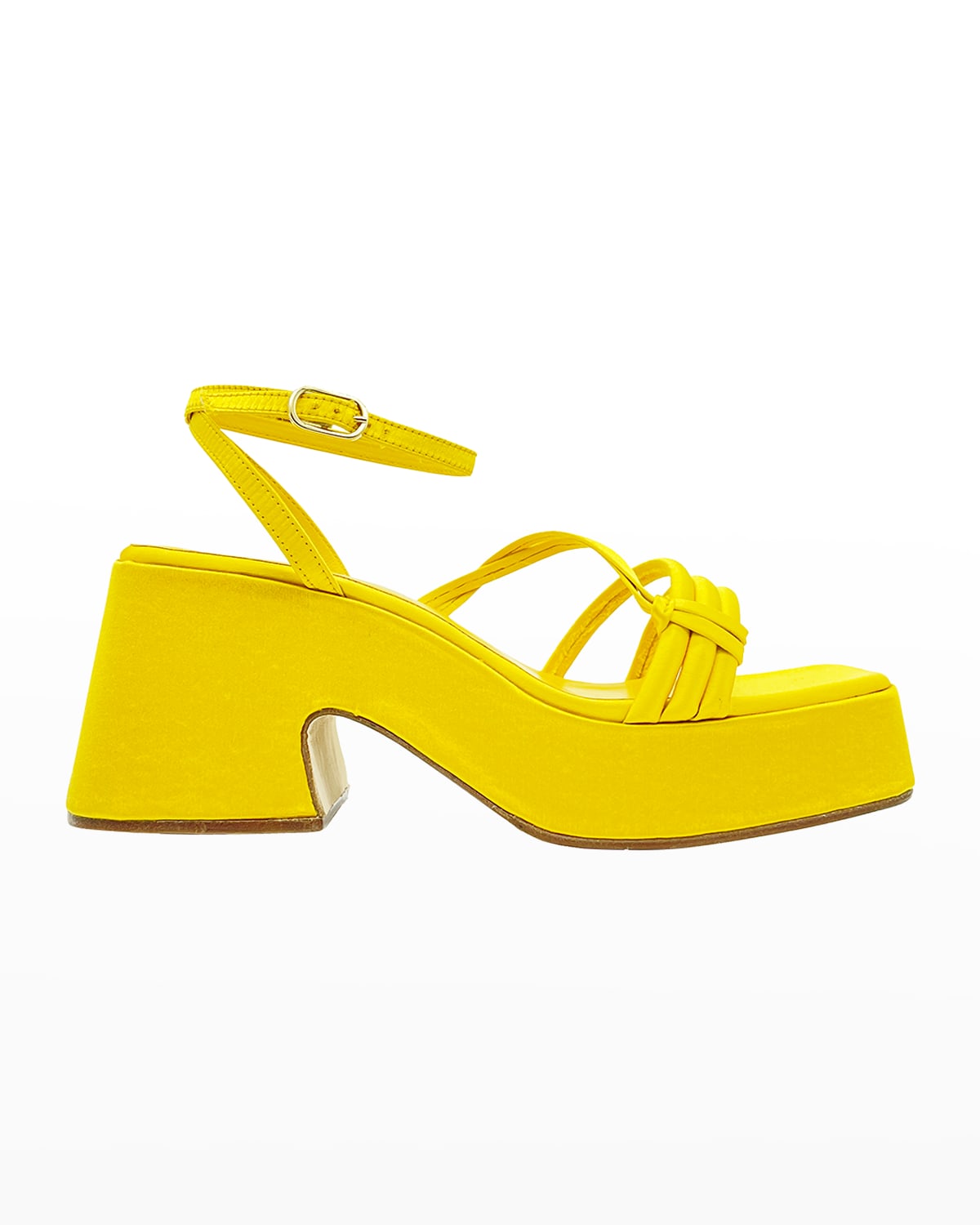 yellow chunky sandals