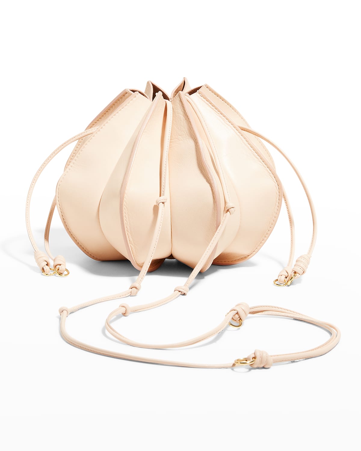 Ulla Johnson Lotus Flower Pochette Bucket Bag In Apple Blossom