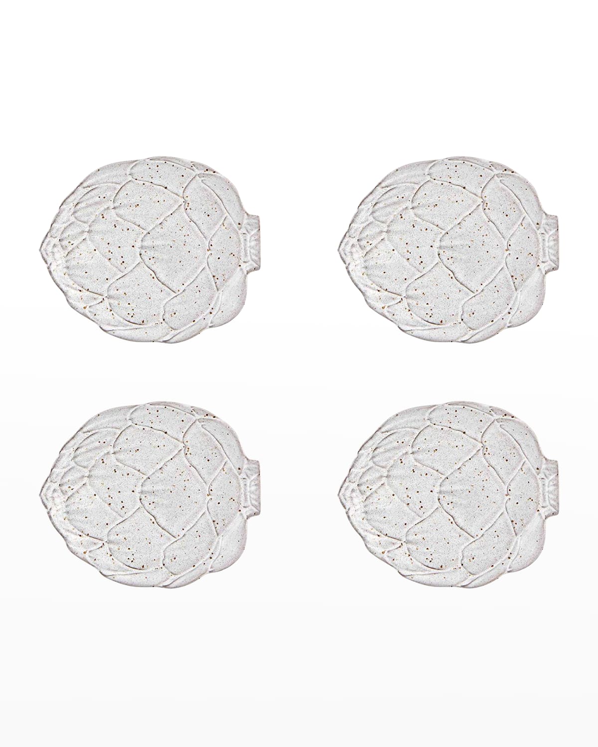 Shop Bordallo Pinheiro Artichoke Bread Plate, Set Of 4 In White