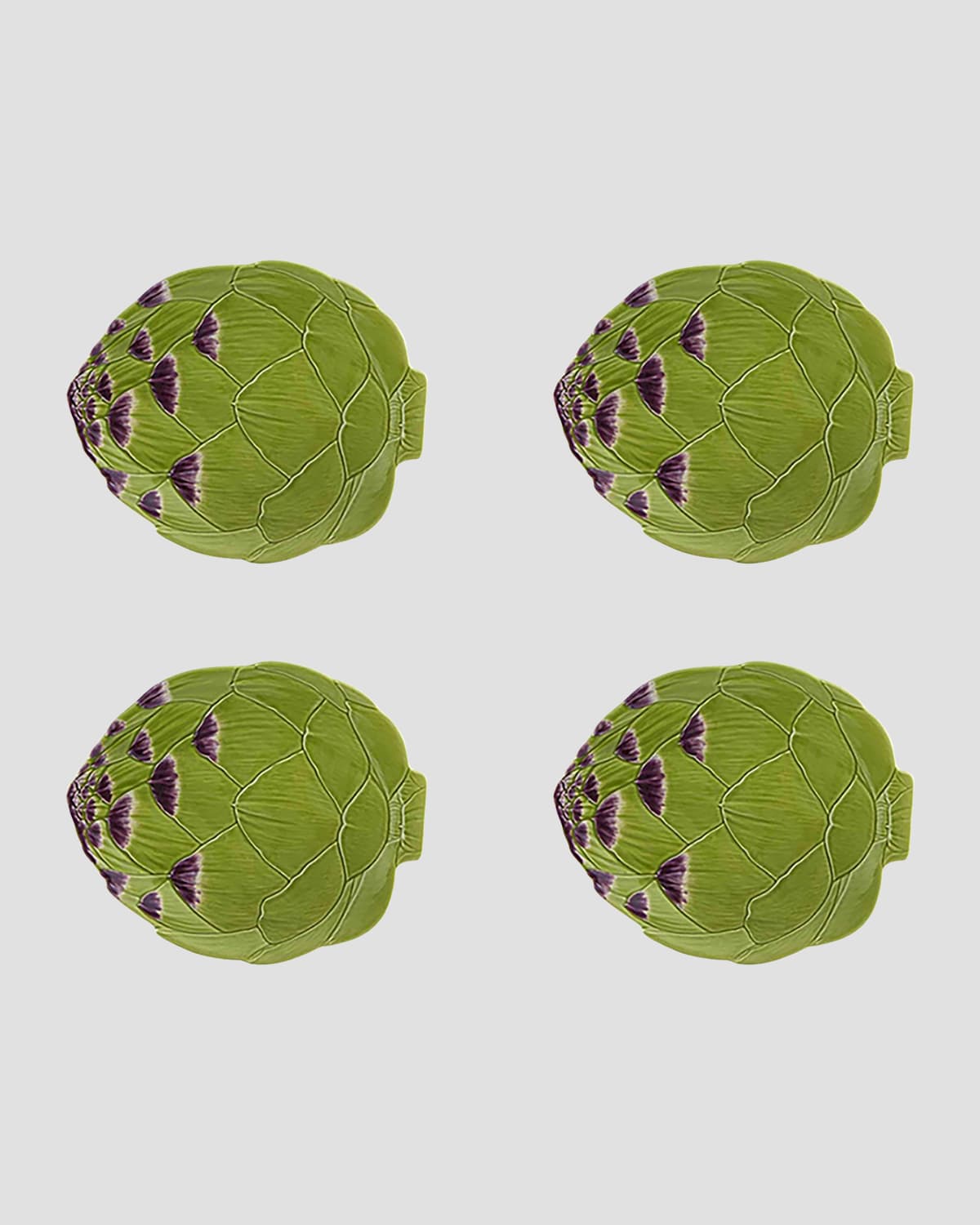 Bordallo Pinheiro Artichoke Plates, Set of 4