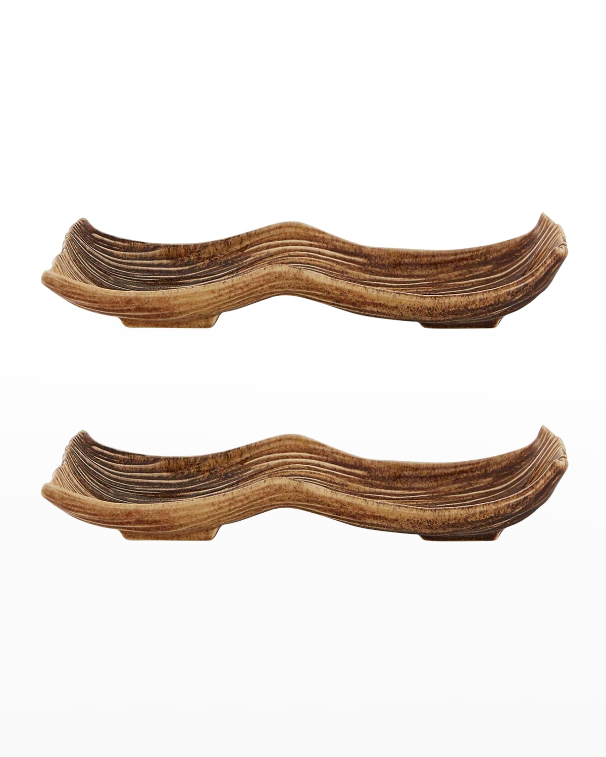 13" Bananas From Madeira Serving Trays, Set of 2