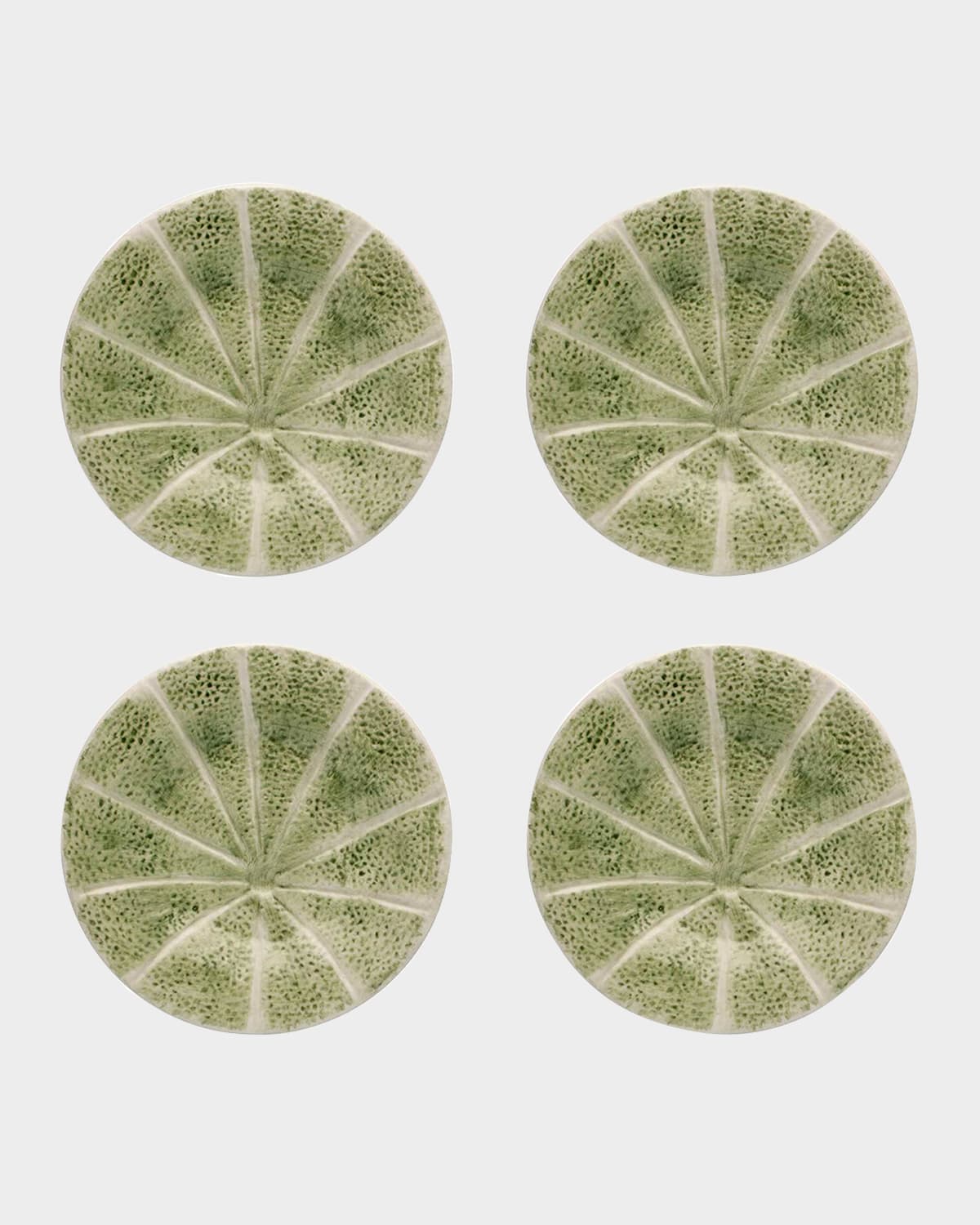 Bordallo Pinheiro Melon Fruit/Dessert Plate, Set of 4