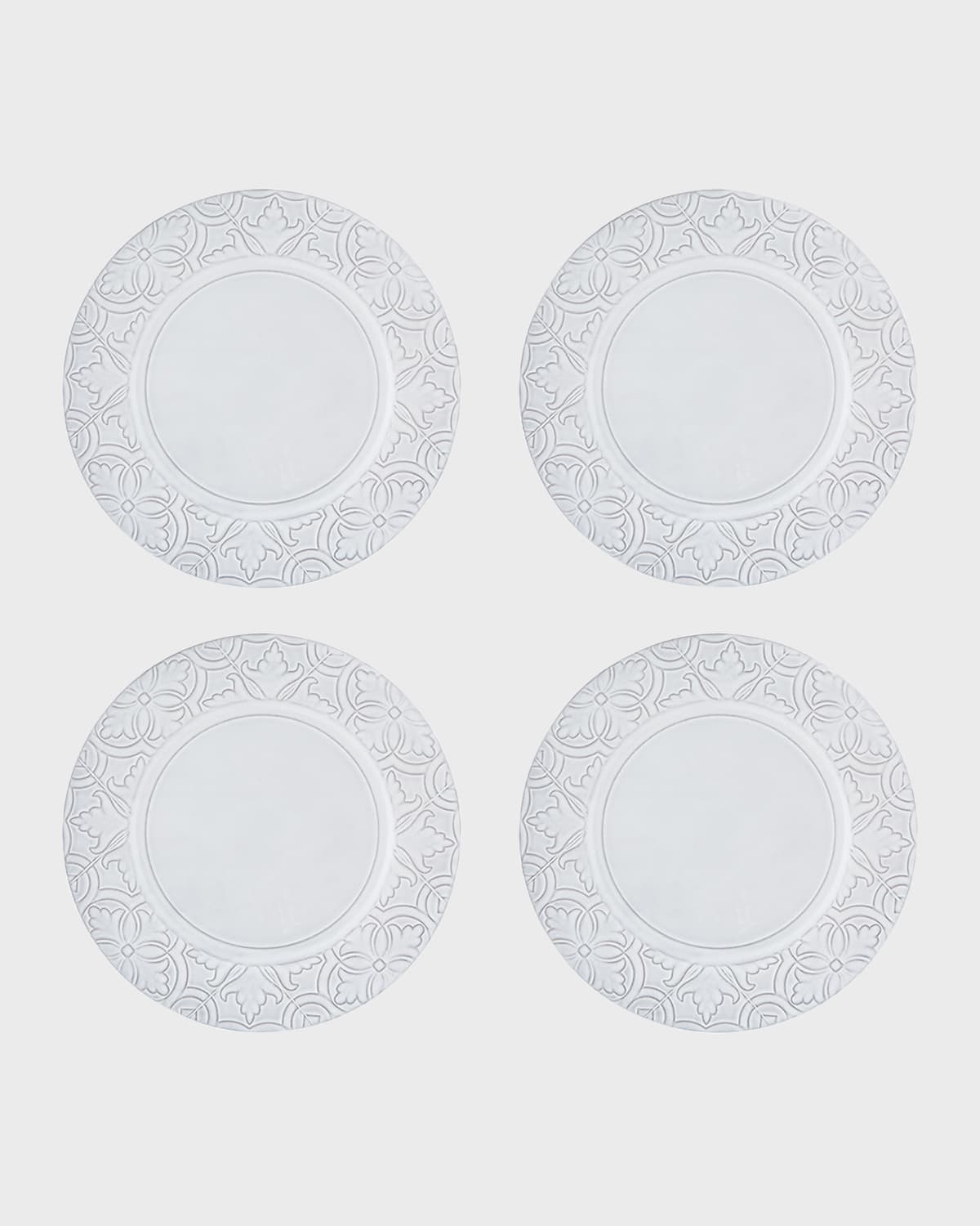 Bordallo Pinheiro Rua Nova Dinner Plate, Set Of 4 In Antique White