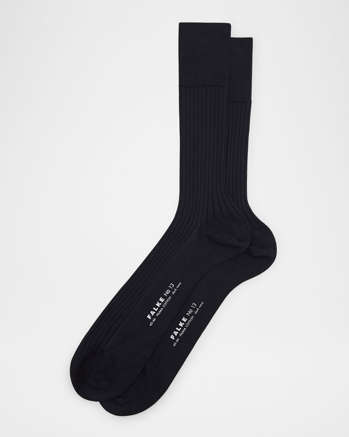 Falke No. 13 Egyptian Cotton Blend Dress Socks In Dark Navy