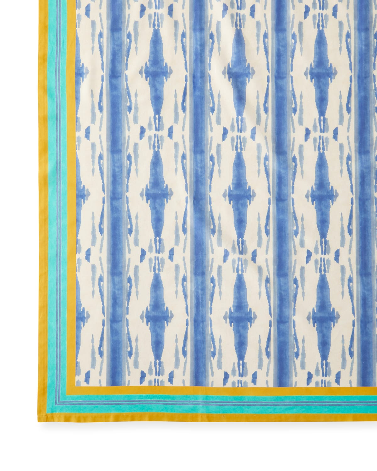 Lisa Corti Flame Tablecloth, 70" X 106" In Blue Pervinch