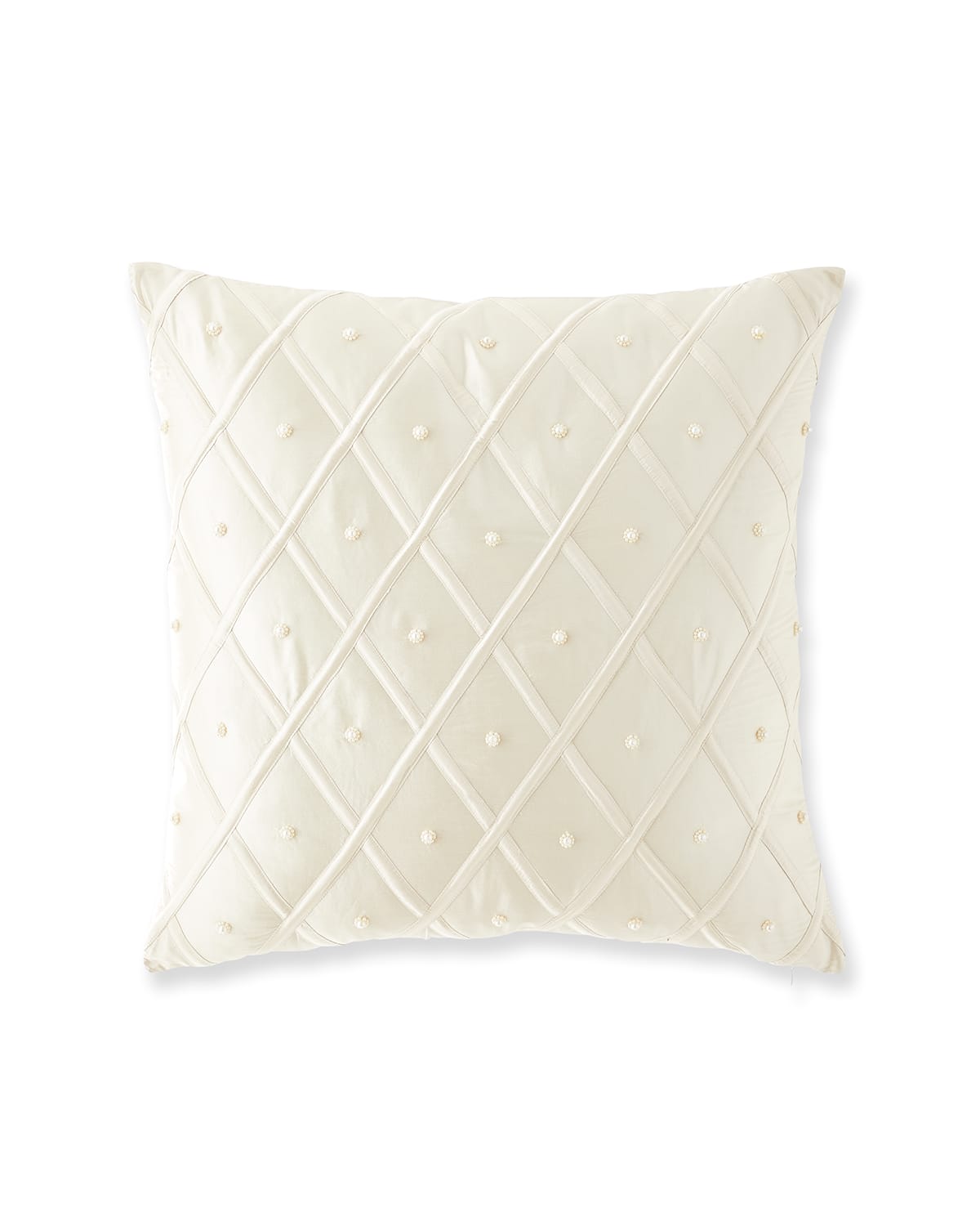Austin Horn Collection Catherine's Palace Pearl Lattice Euro Sham In Neutral
