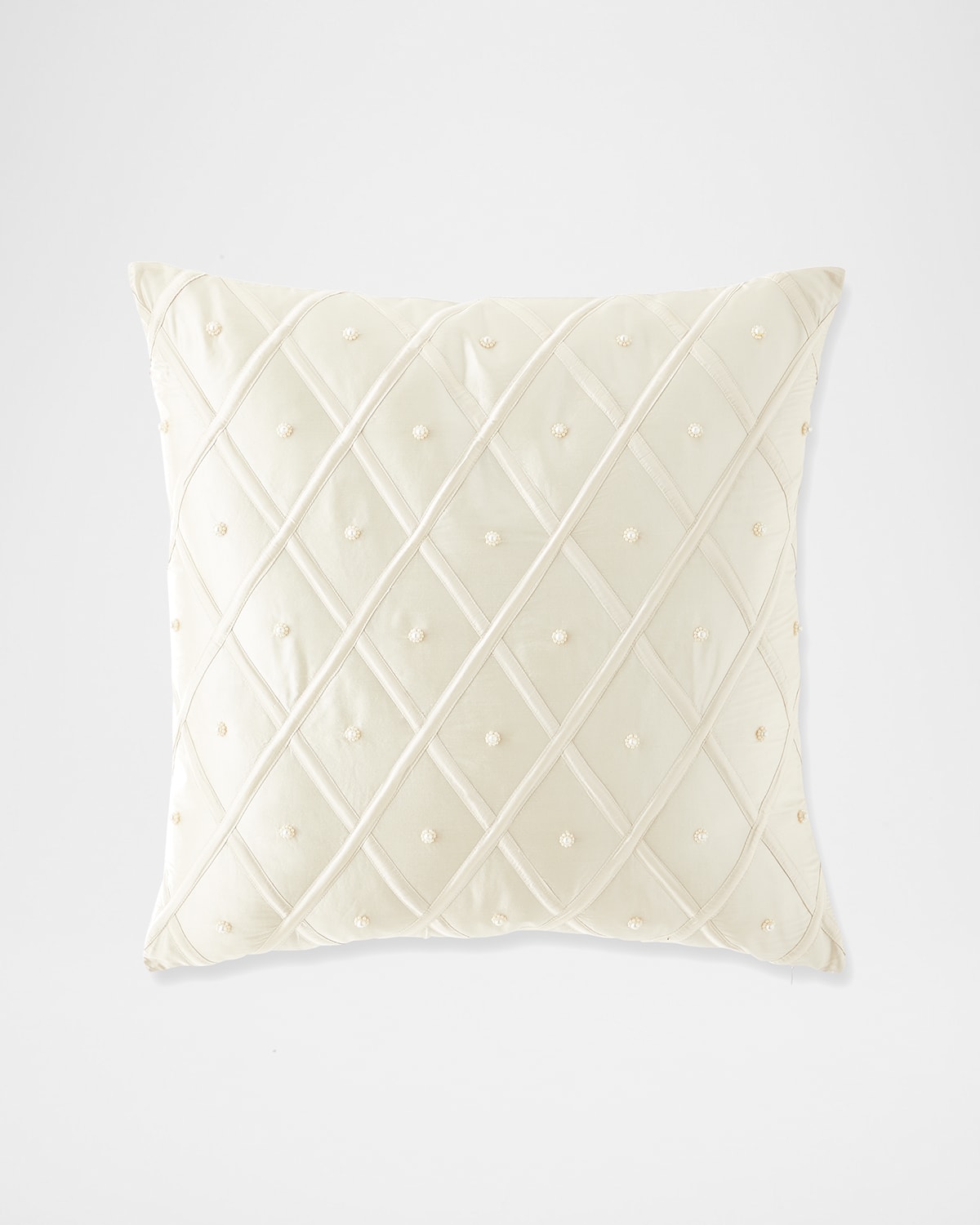 Austin Horn Collection Catherine's Palace Pearl Lattice Euro Sham In Neutral