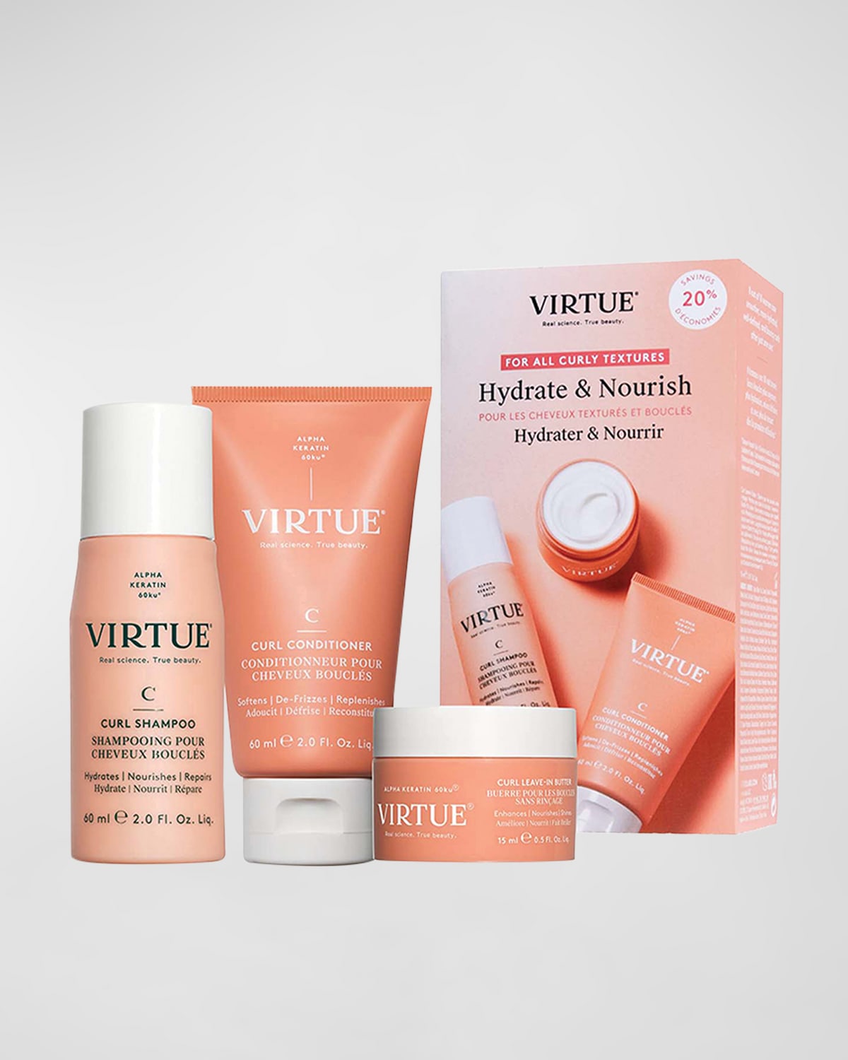 Virtue Curl Discovery Kit In White