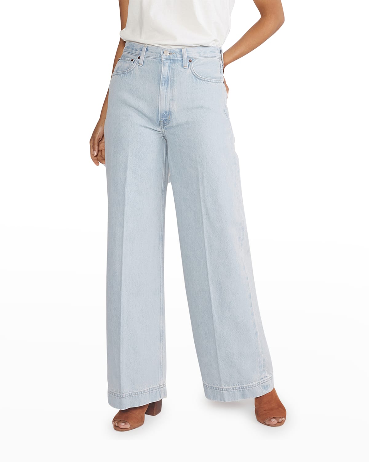 ETICA Devon Wide-Leg Organic Cotton Jeans