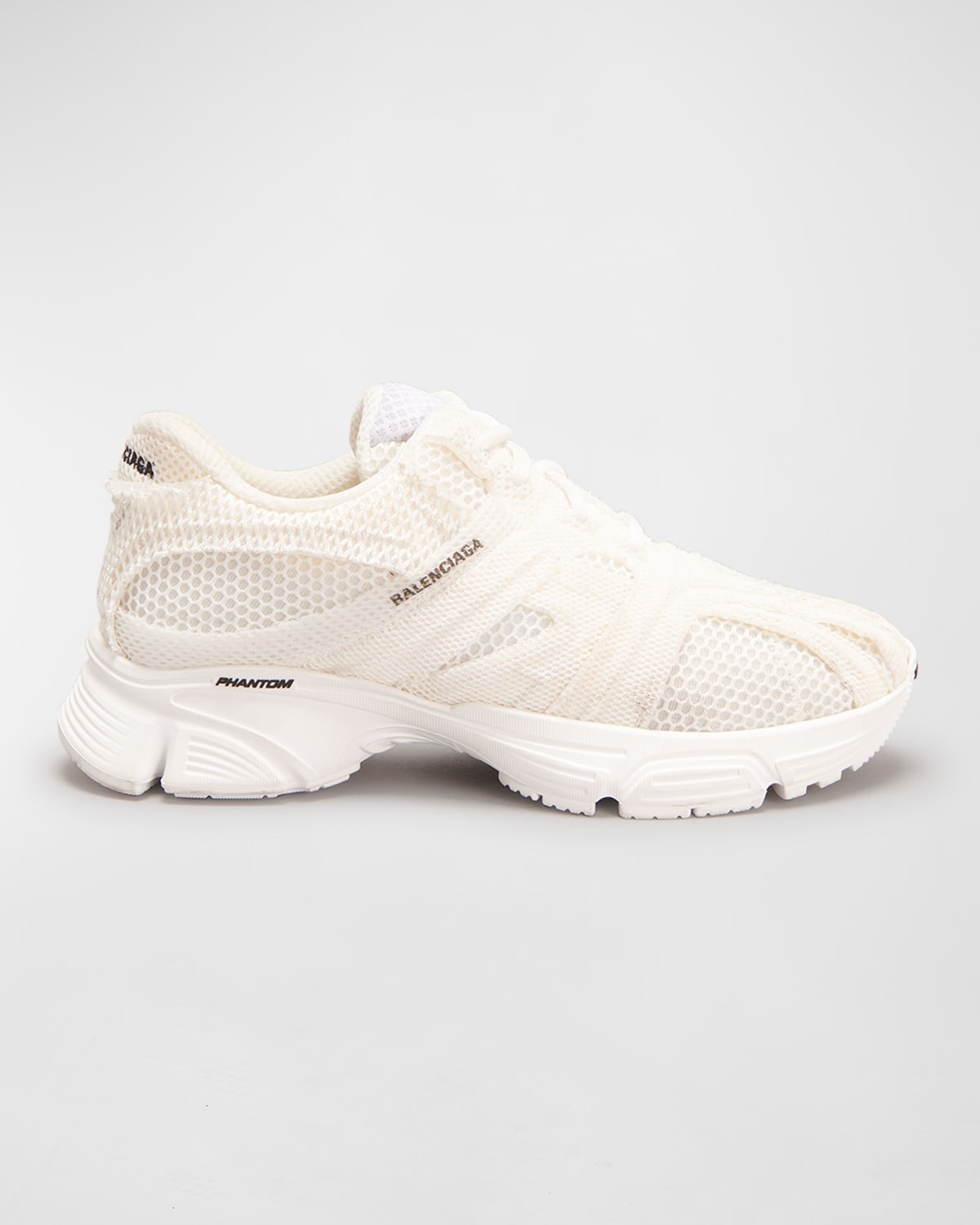 Balenciaga Phantom Mesh Chunky Sneakers In 9000 White