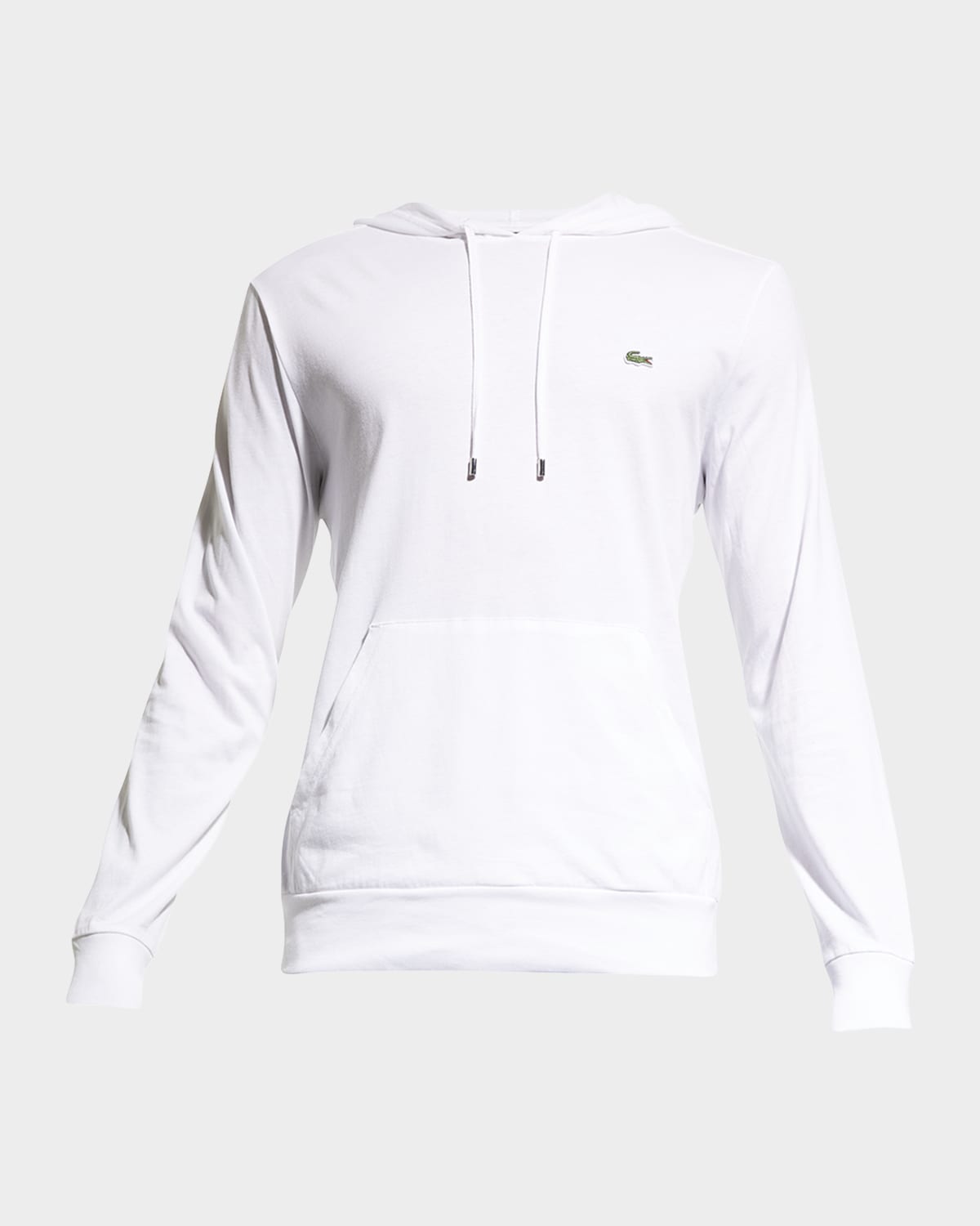 LACOSTE MEN'S JERSEY PULLOVER HOODIE