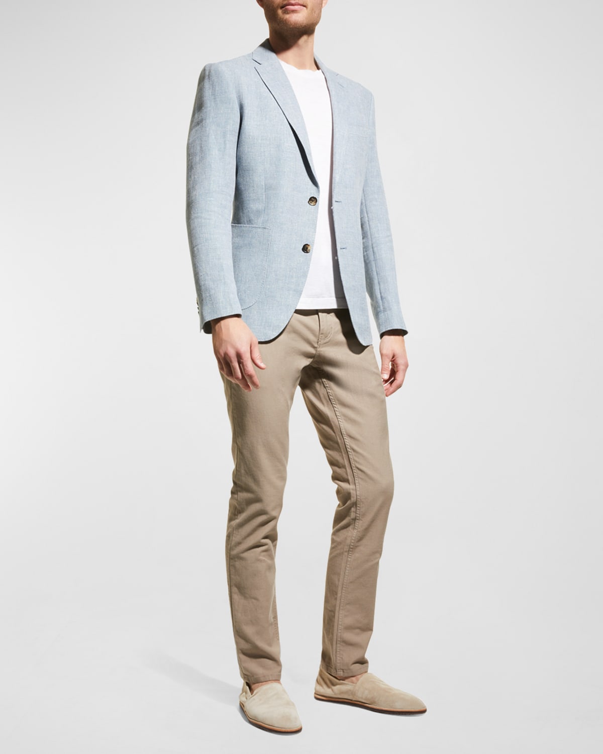 Rodd & Gunn Men's The Cascades Wool-linen Deconstructed Sport Jacket In Chambray