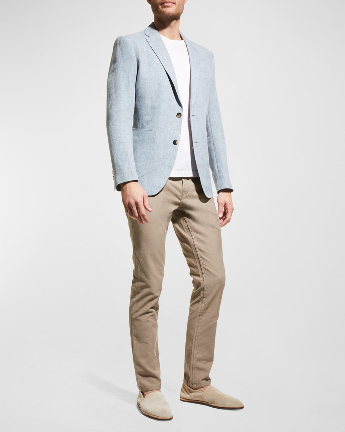 Men's The Cascades Wool-Linen Deconstructed Sport Jacket