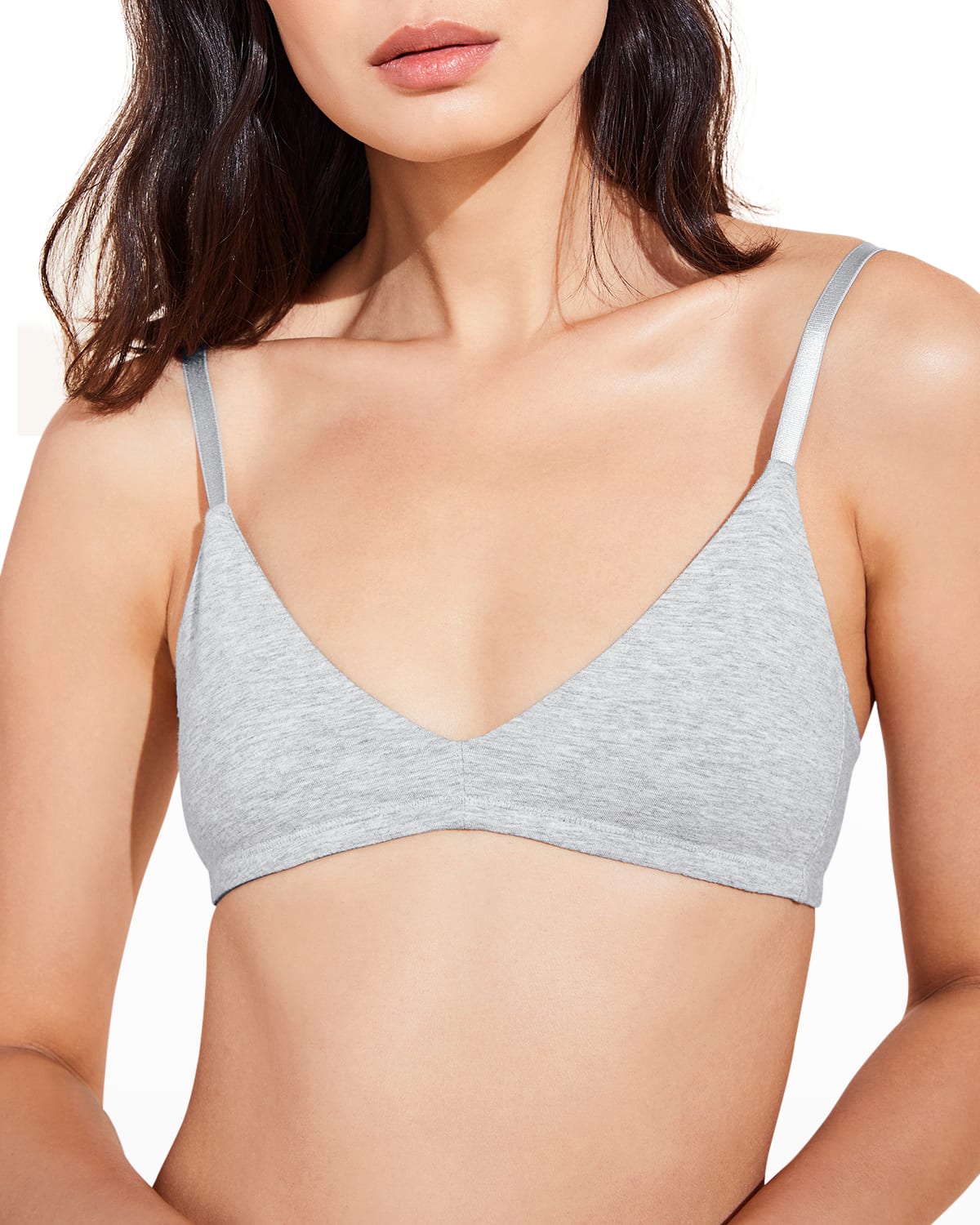 Eberjey Pima Cotton Bralette In Black