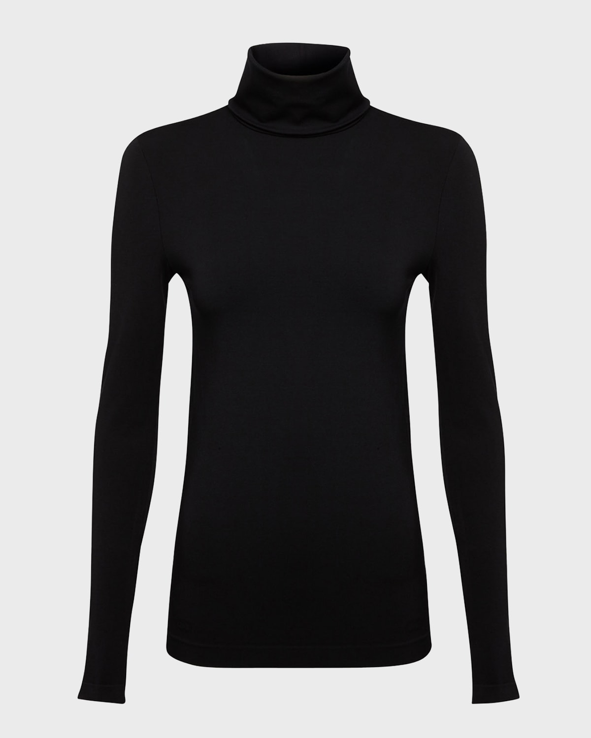 Shop Wolford Aurora Long-sleeve Turtleneck Sweater In Black