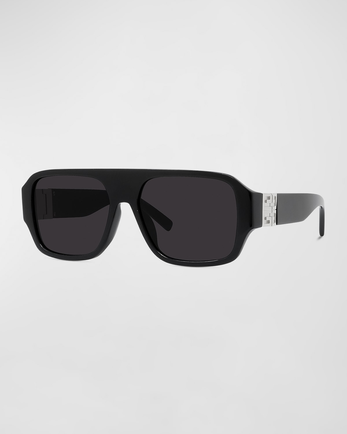 Givenchy Square Acetate Sunglasses In Blko/smk
