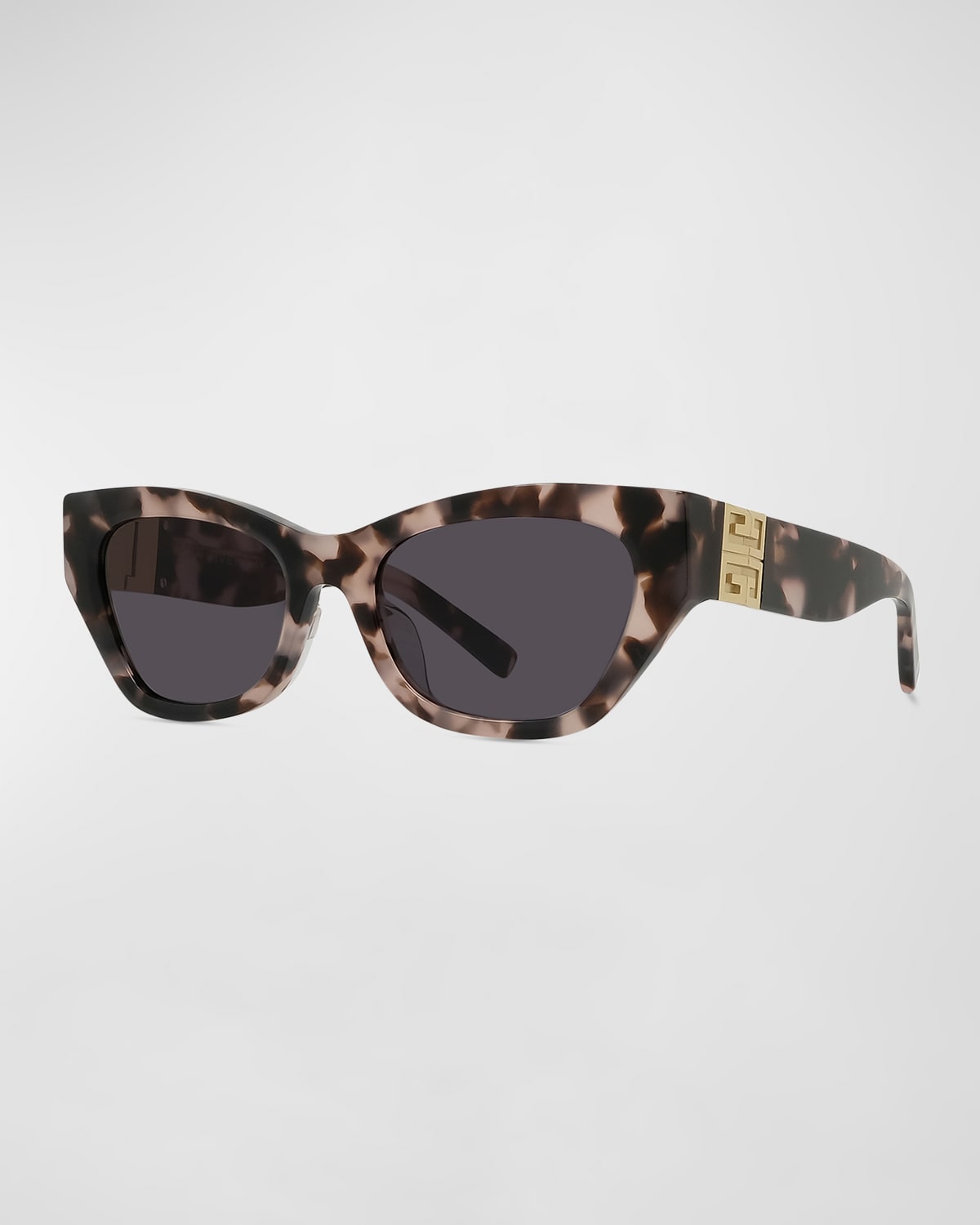 Shop Givenchy Acetate Cat-eye Sunglasses In Coloured Havana
