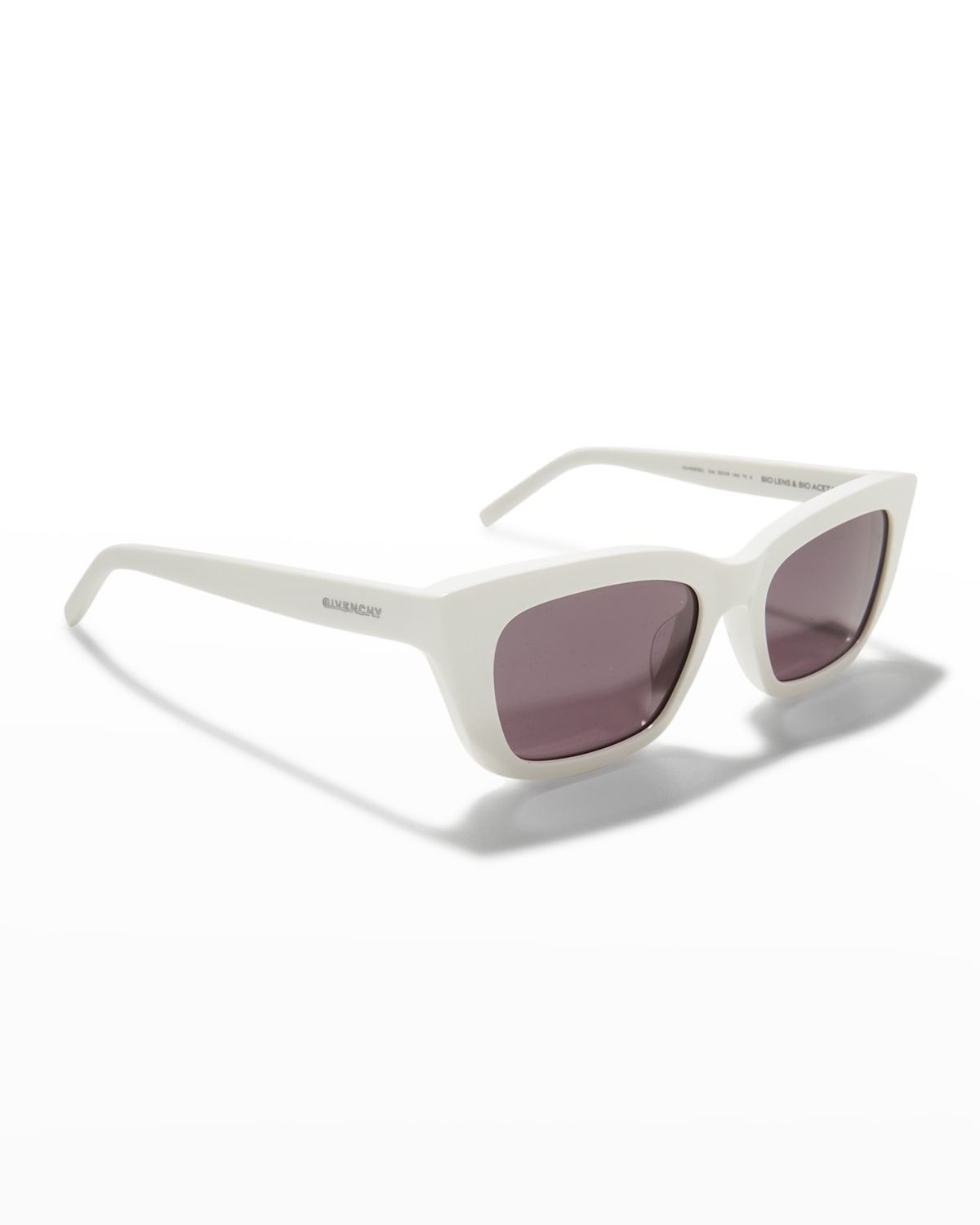 Givenchy Acetate Cat-eye Sunglasses In White / Smoke