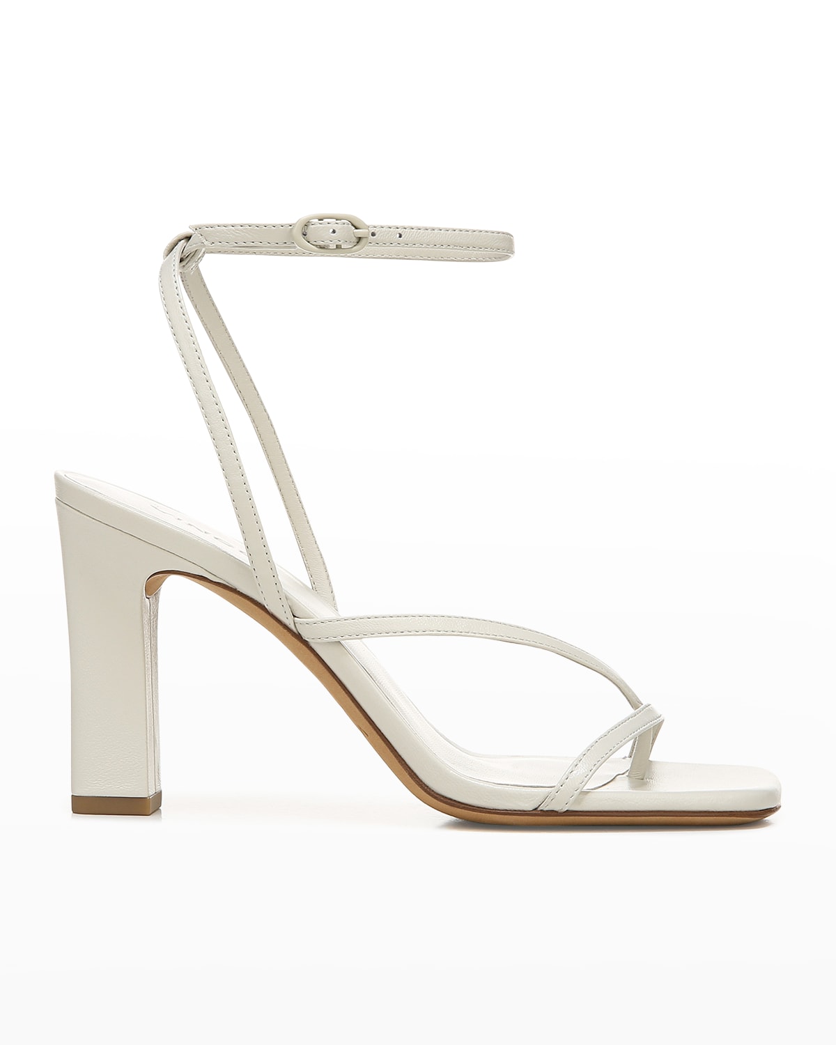 Vince Women's Qiana Square Toe High Heel Sandals In Offwhite