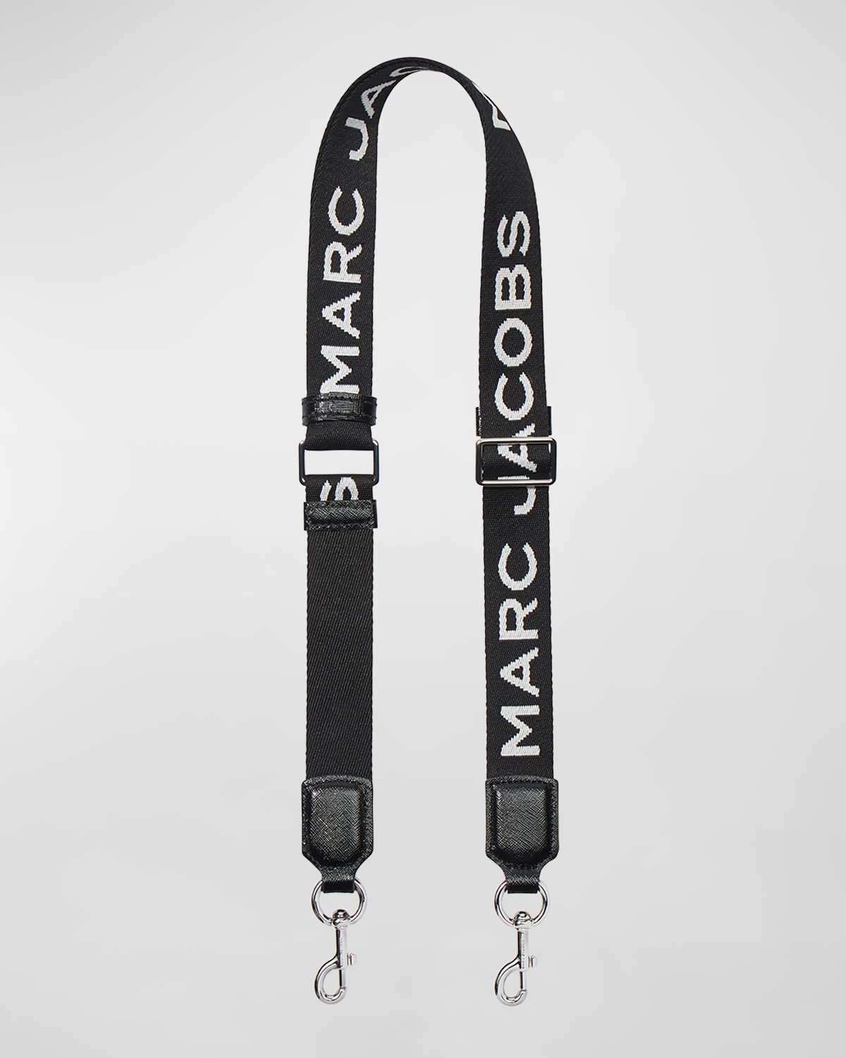 The Marc Jacobs Mj Graphic Web Crossbody/shoulder Strap In Blackgold
